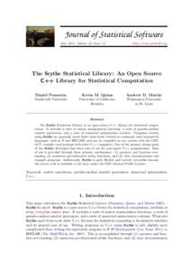 JSS  Journal of Statistical Software June 2011, Volume 42, Issue 12.  http://www.jstatsoft.org/