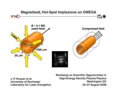 Magnetized, Hot-Spot Implosions on OMEGA FSC #.( TFFEGJFME
