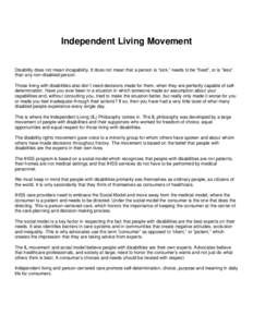 Microsoft Word - Independent Living Movementdocx