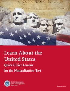 Learn About the United States Quick Civics Lessons for the Naturalization Test  M-638 (rev)