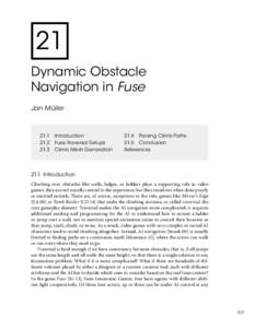 21 Dynamic Obstacle Navigation in Fuse Jan Müller  21.1	 Introduction