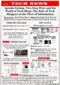 Science / Salience / Sheizaf Rafaeli / Two-step flow of communication / Knowledge / Sociology / Agenda-setting theory / News media / Media influence