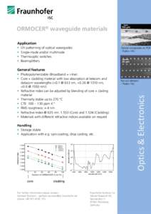 ORMOCER® waveguide materials  100 µm Application 