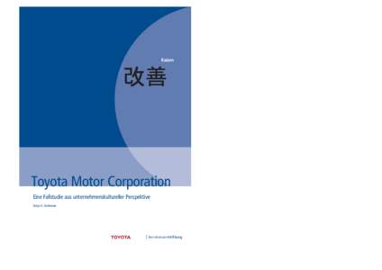 Kaizen  Toyota Motor Corporation