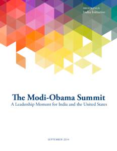 BROOKINGS  India Initiative The Modi-Obama Summit
