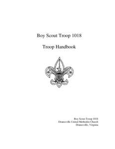 Boy Scout Troop 1018 Troop Handbook