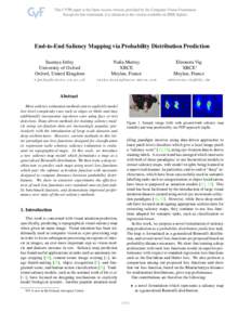 End-to-End Saliency Mapping via Probability Distribution Prediction Saumya Jetley University of Oxford Oxford, United Kingdom  Naila Murray