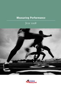 Measuring Performance  July 2008 EFFICIENCY UNIT VISION AND MISSION