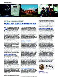 ADVERTISEMENT FEATURE  NATIONAL TAIWAN UNIVERSITY PIONEER OF EDUCATION INNOVATION