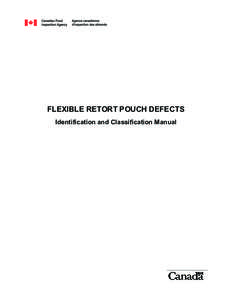 FLEXIBLE RETORT POUCH DEFECTS Identification and Classification Manual Chapter  Page
