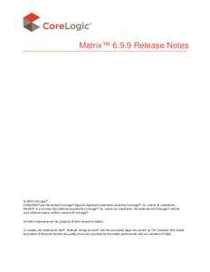 Matrix 6_9_8 Release Notes