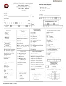 Print Form DELAWARE DIVISION OF SUBSTANCE ABUSE AND MENTAL HEALTH CONSUMER REPORTING FORM  M ODALITY (SELECT ONLY ONE )