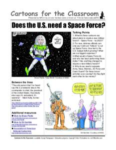 Does the U.S. need a Space Force? Talking Points Bruce Plante, Tulsa World / Courtesy of AAEC  Between the lines