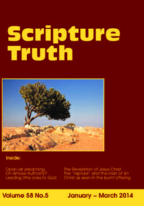 Scripture Truth Inside: Open-air preaching On Whose Authority?