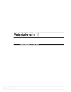 Entertainment III 