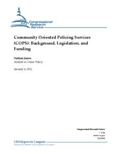 Community Oriented Policing Services (COPS)