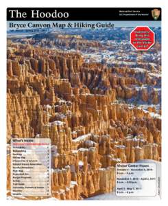 The Hoodoo  National Park Service U.S. Department of the Interior  Bryce Canyon Map & Hiking Guide