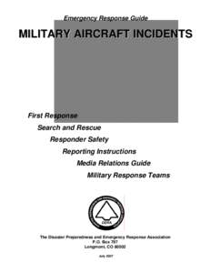 Military Aircraft Incident Response Guide