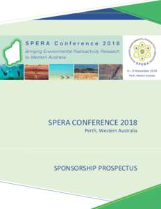 SPERA CONFERENCE 2018 Perth, Western Australia SPONSORSHIP PROSPECTUS  SPERA Conference 2018 | Sponsorship Prospectus