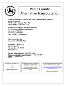 Pepin County Alternative Transportation