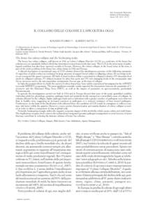 Atti Accademia Nazionale Italiana di Entomologia Anno LXI, 2013: 69-72 IL COLLASSO DELLE COLONIE E L’APICOLTURA OGGI IGNAZIO FLORIS (*) - ALBERTO SATTA (*)