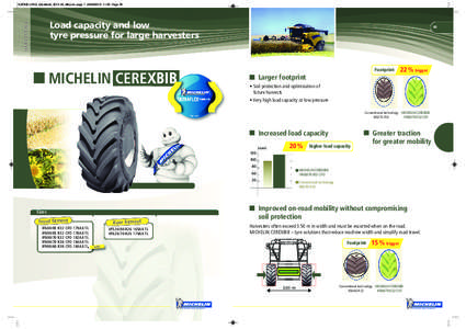 SZONE LPAG_DataBook_2013 A4_Mise en page[removed]:22 Page 59  H A RV E S T I N G Load capacity and low tyre pressure for large harvesters