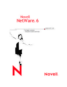 NetWare Licensing Frequently Asked Questions  Novell