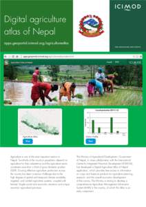 Digital agriculture atlas of Nepal apps.geoportal.icimod.org/agricultureatlas Cereal production40k