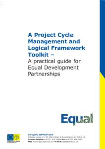 A Project Cycle Management and Logical Framework Toolkit – A practical guide for Equal Development