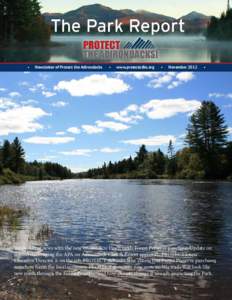•  Newsletter of Protect the Adirondacks •