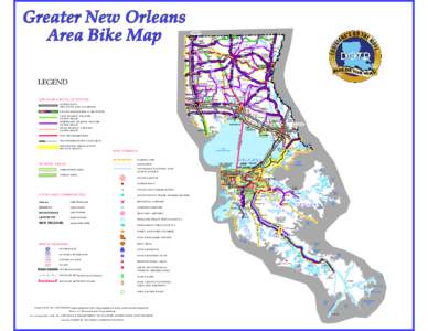 Greater New Orleans Area Bike Map I-55 Southbound Welcome Center
