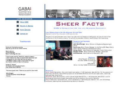 Microsoft Word - GABA Newsletter November 2005 SPECIAL EDITION Dec 6.doc
