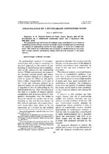 AMERICAN JOURNAL OF EPIDEMIOLOGY  Copyright © 1976 by The Johns Hopkins University School of Hygiene and Public Health Vol. 104, No. 6 Printed in U.S.A.