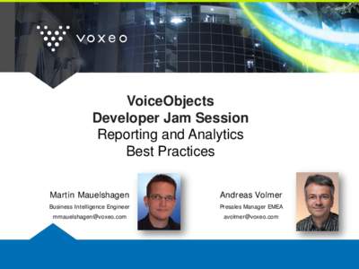 VoiceObjects Presentation