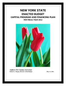 NEW YORK STATE ENACTED BUDGET CAPITAL PROGRAM AND FINANCING PLAN FOR FISCAL YEAR 2012