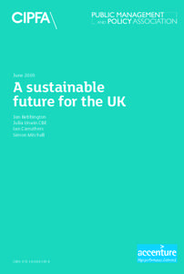 JuneA sustainable future for the UK Jan Bebbington Julia Unwin CBE