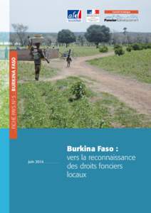 FICHE PAYS NO 5 : BURKINA FASO  Comité technique juin 2014