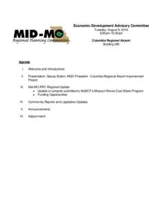 Microsoft Word - Agenda - August 9 EDAC Meeting.doc