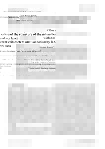 Open Access Article  Meteorologische Zeitschrift, Vol. 18, No. 2, Aprilc by Gebr¨uder Borntraeger 2009