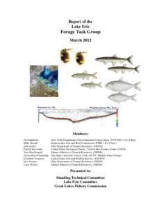 Report of the Lake Erie Forage Task Group March 2012