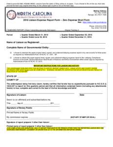 FORM LIAISON-EZ (REVNOTE: Liaisons have the option of filing online or on paper. If you choose to file on line you must also provide the hard copy original after filing on line; please type or print in ink on 