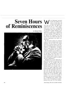 Seven Hours of Reminiscences by Edward Teller 190