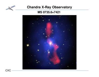 Chandra X-Ray Observatory MS[removed]+7421 CXC  