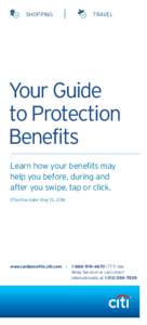 Citi Your Guide to Protection Benefits