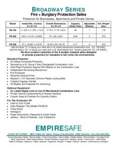 EMPIRE SAFE fax cover sheet