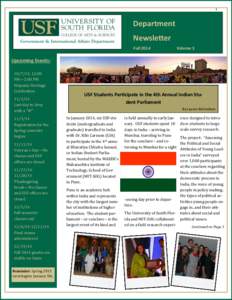 1  Department Newsletter Fall 2014