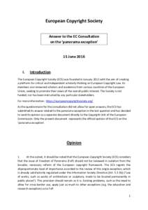 ECS consultation Freedom of Panorama final 16