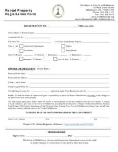 Microsoft Word - 2. Rental Property Registration Form