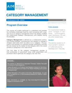 SM02 - Category Management