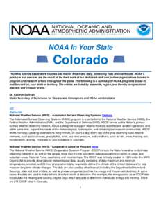 NOAA In Your State - Colorado